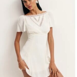 Reformation Petites Malena Dress White - Size 8P